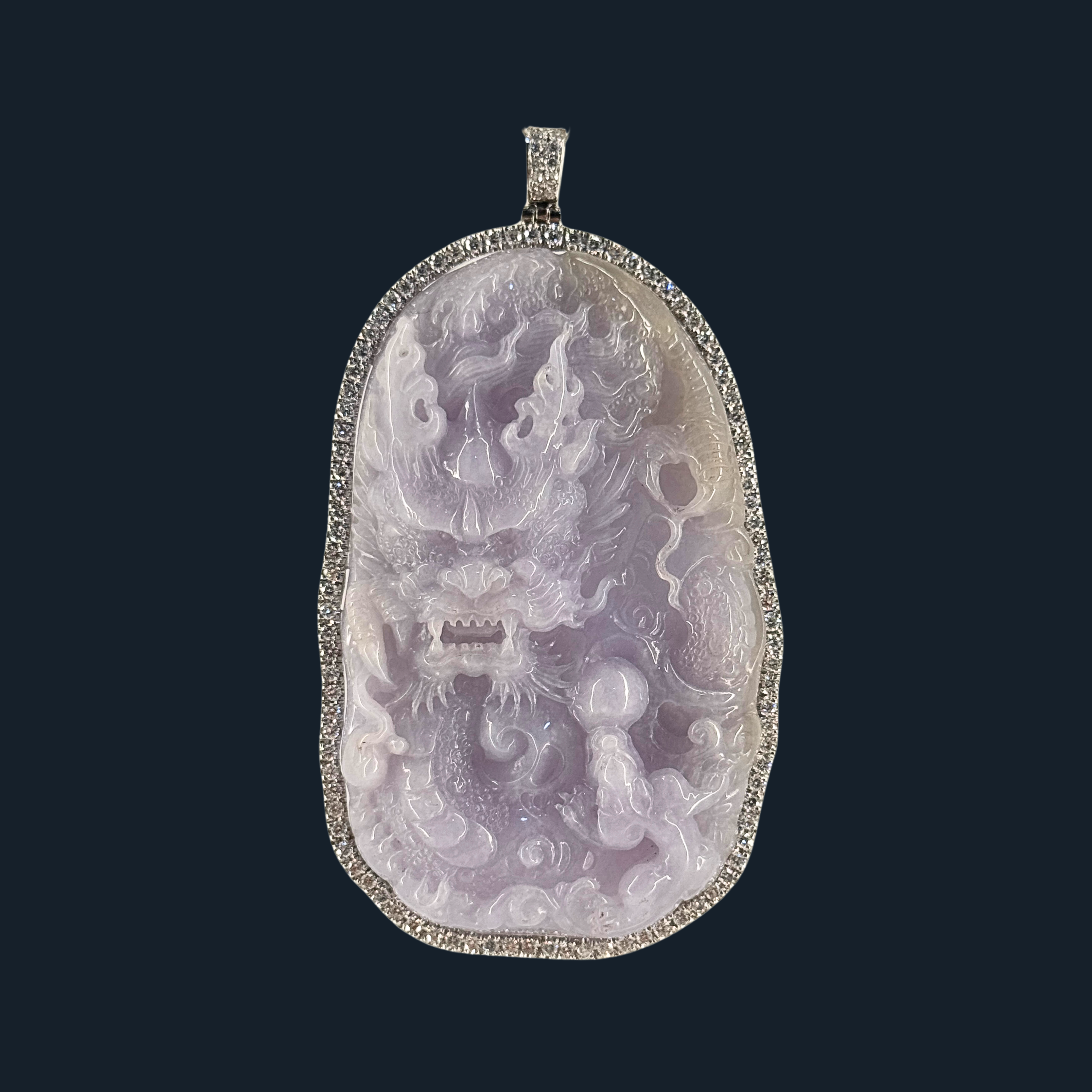 💎 ICED Lavender Jade Dragon