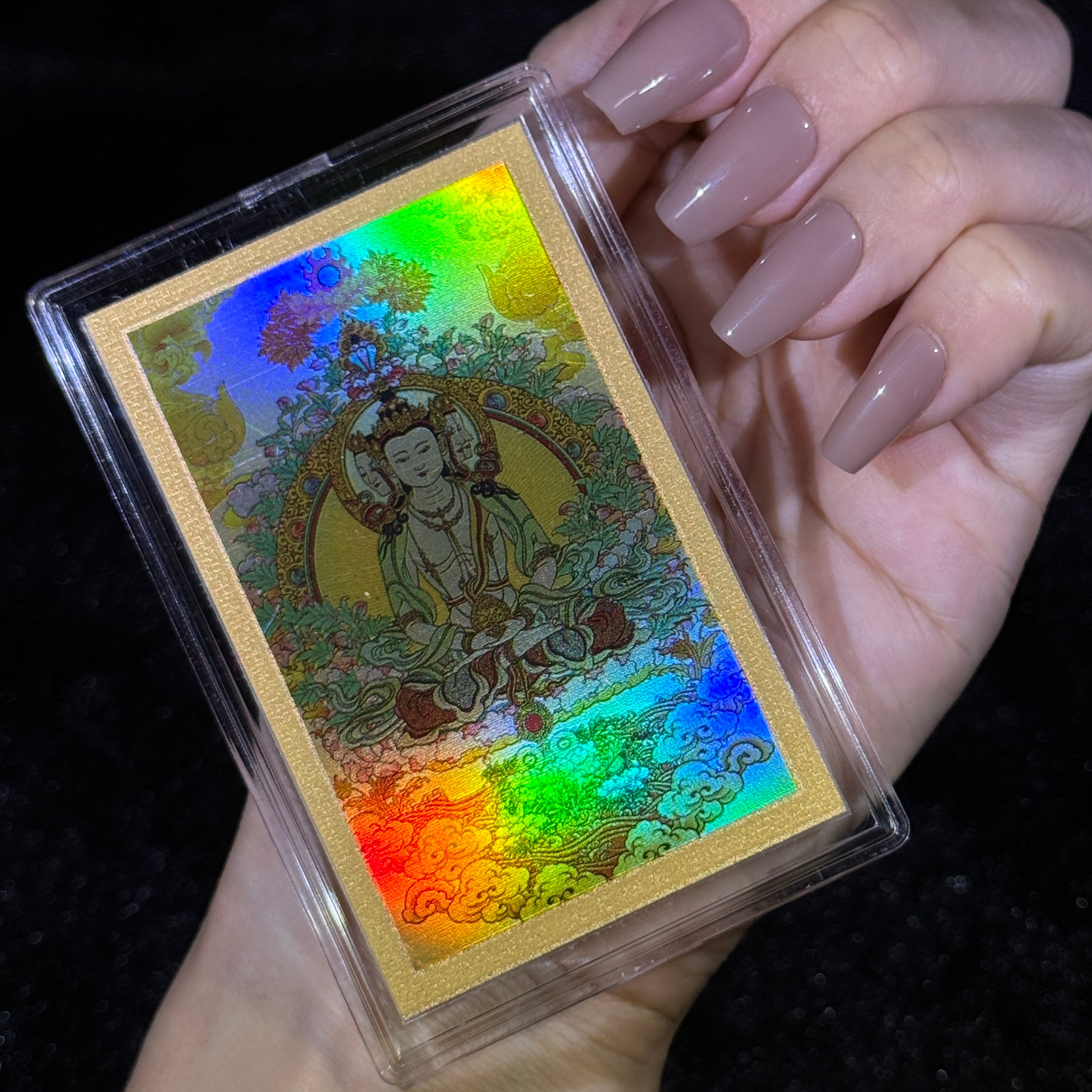 999 Gold Card Vairochana Buddha - Goat & Monkey Zodiac