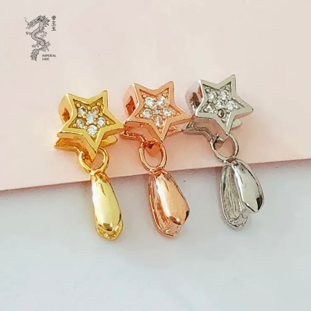 S925 Sliver Bling Star Clasp available in sliver & rose gold