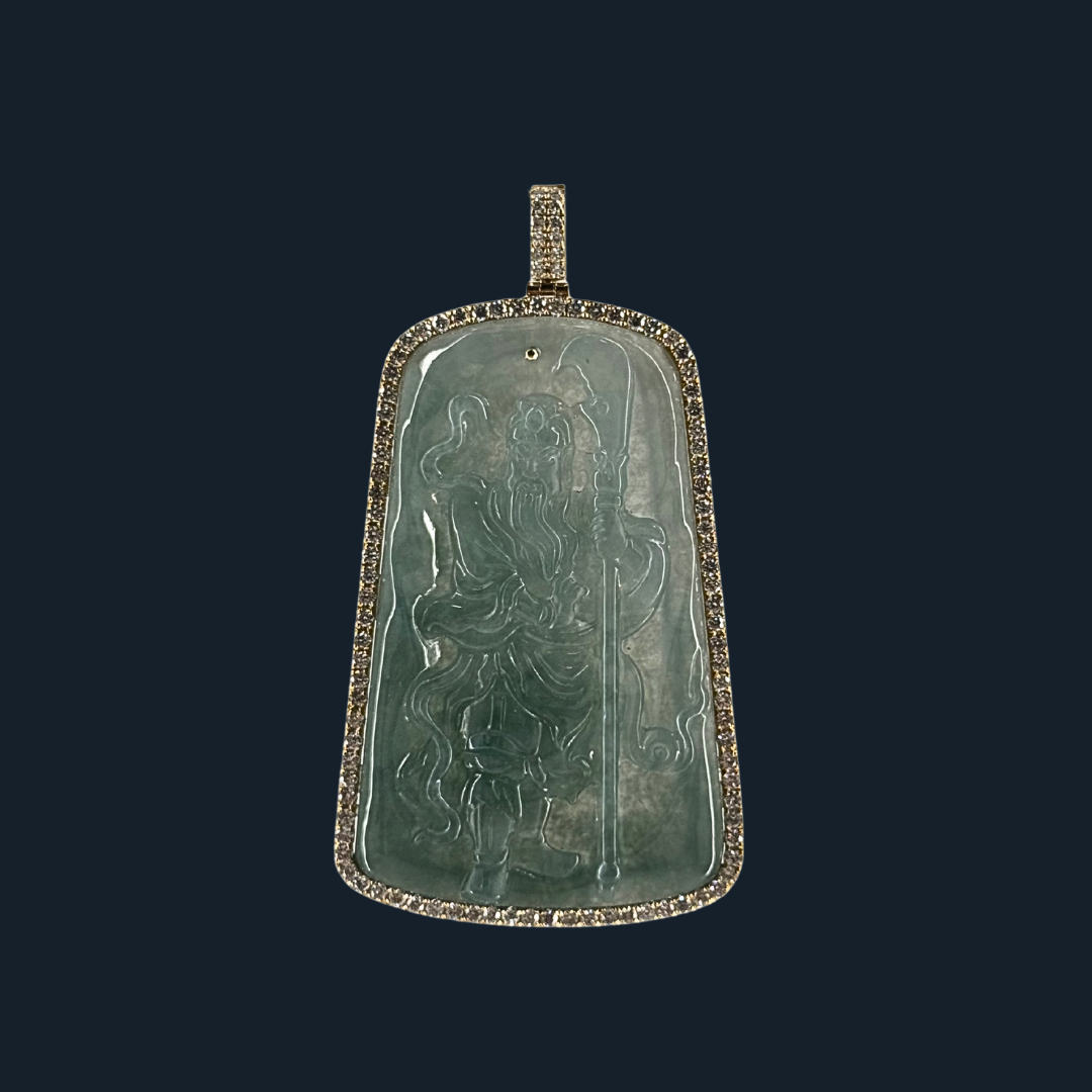 💎 ICED Green Jade Guan Gong