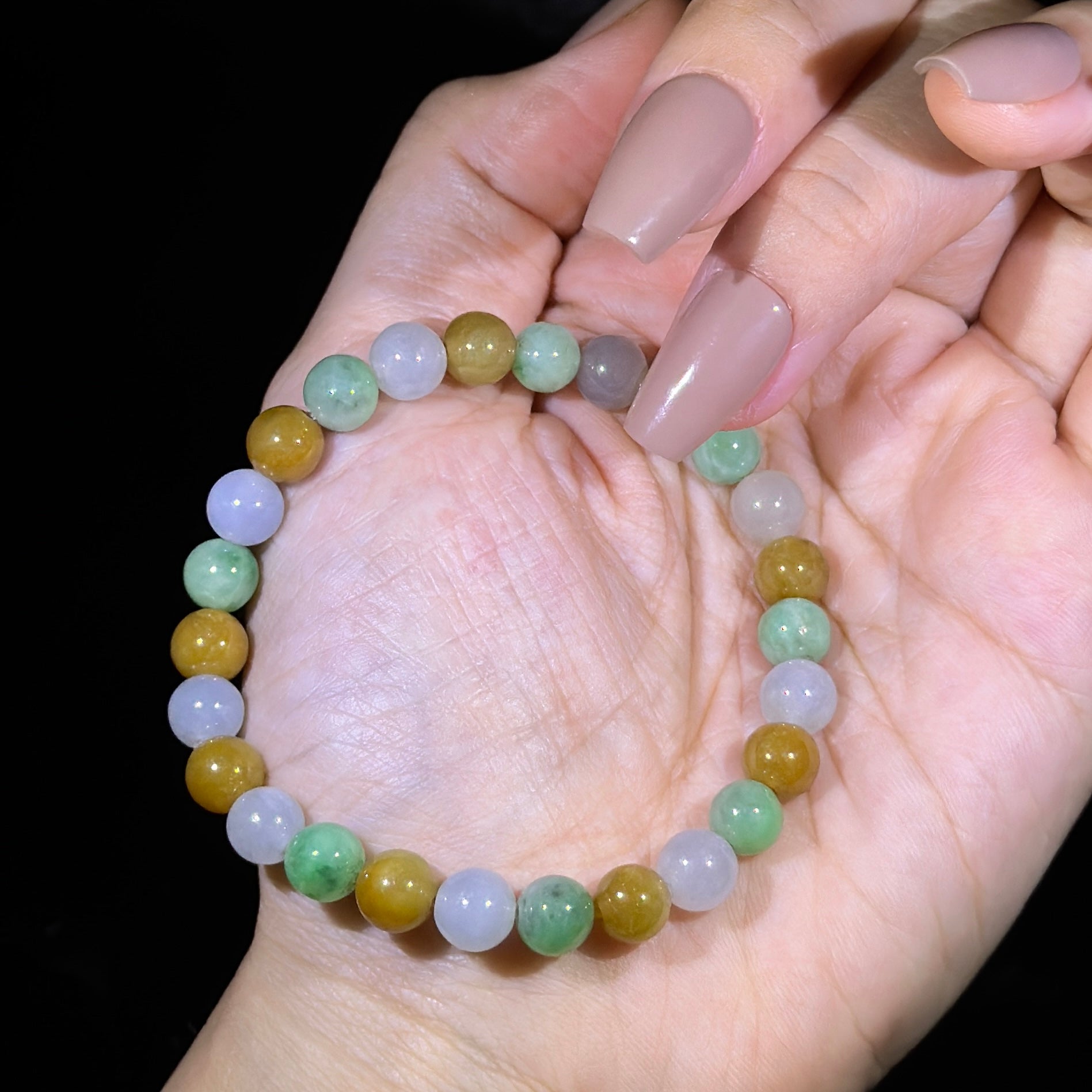 Type A Green & Yellow Jade Bracelet