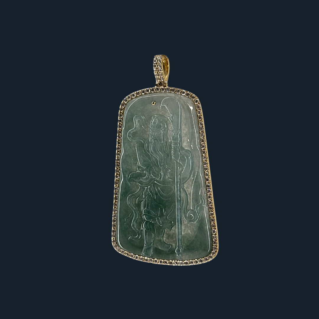 💎 ICED Green Jade Guan Gong