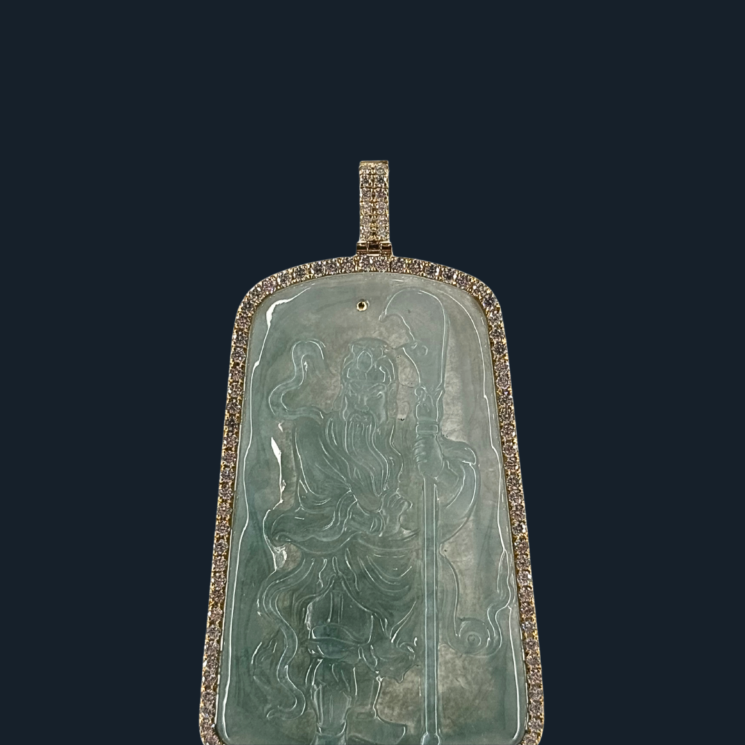 💎 ICED Green Jade Guan Gong