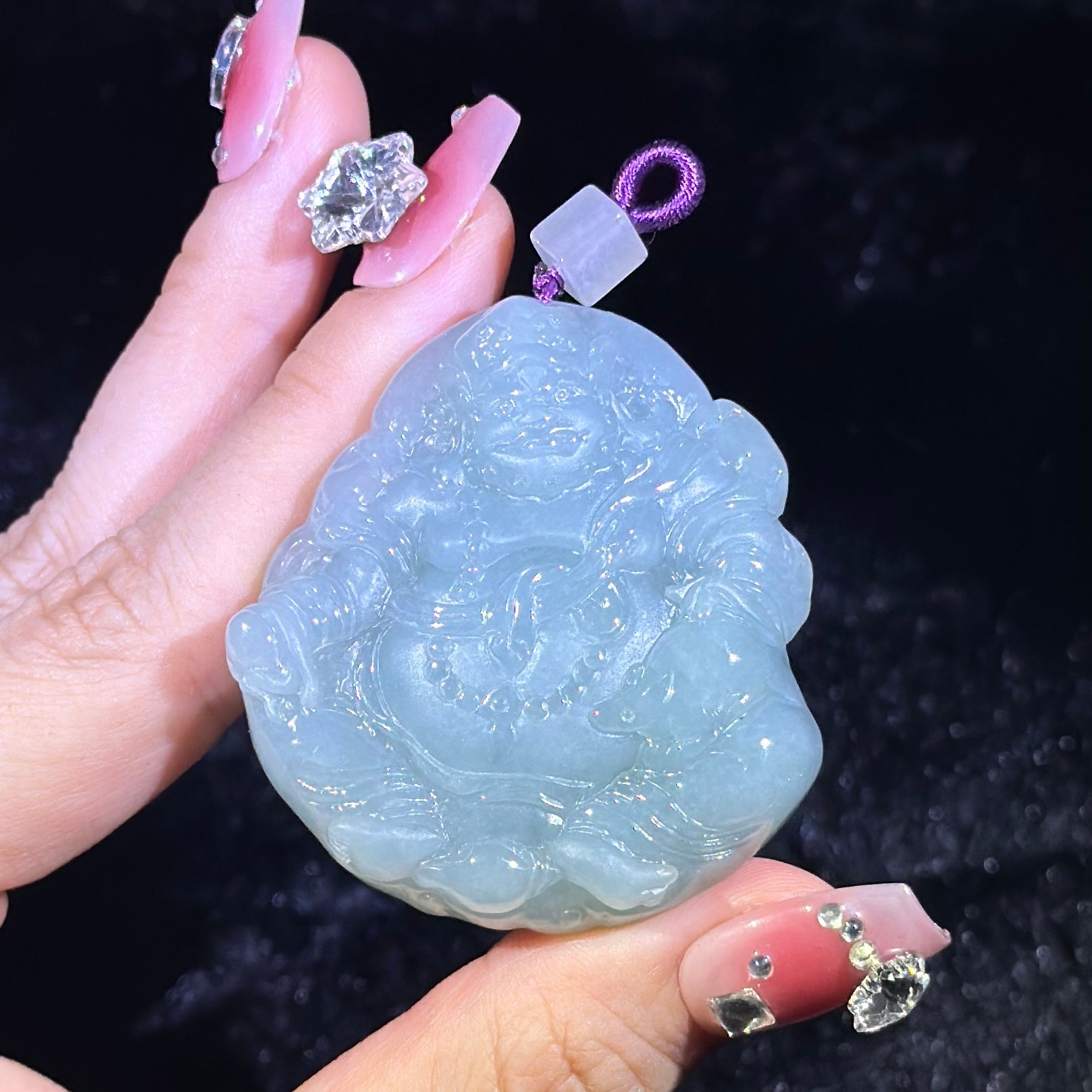 Type A Green Jade Yellow Jambhala