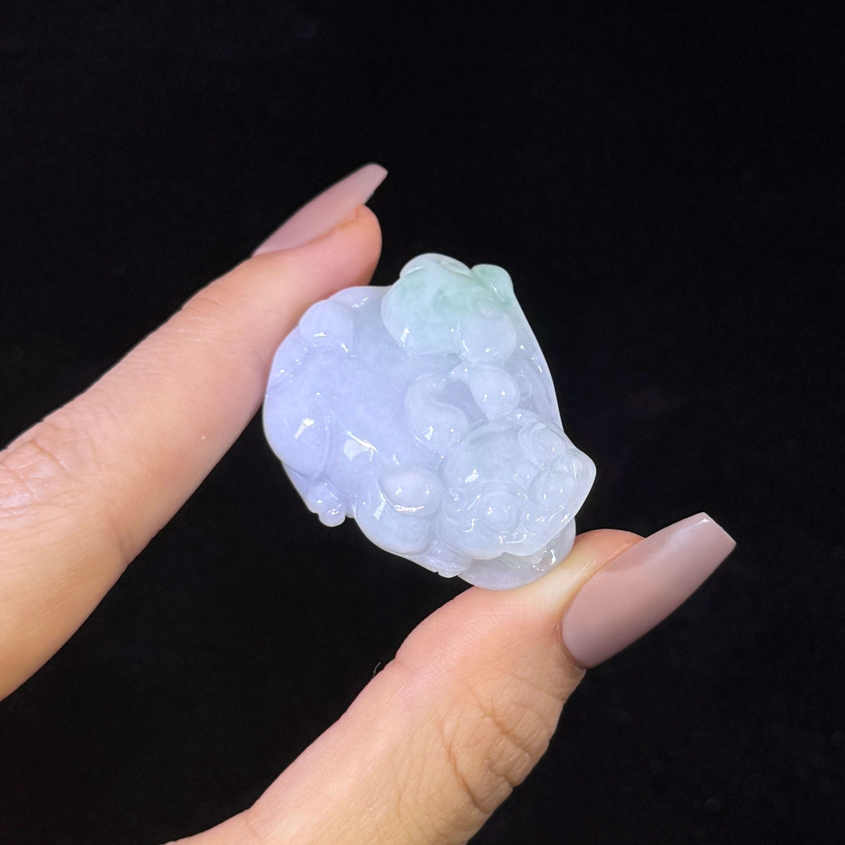 Type A Green Jade Pixiu Pendant