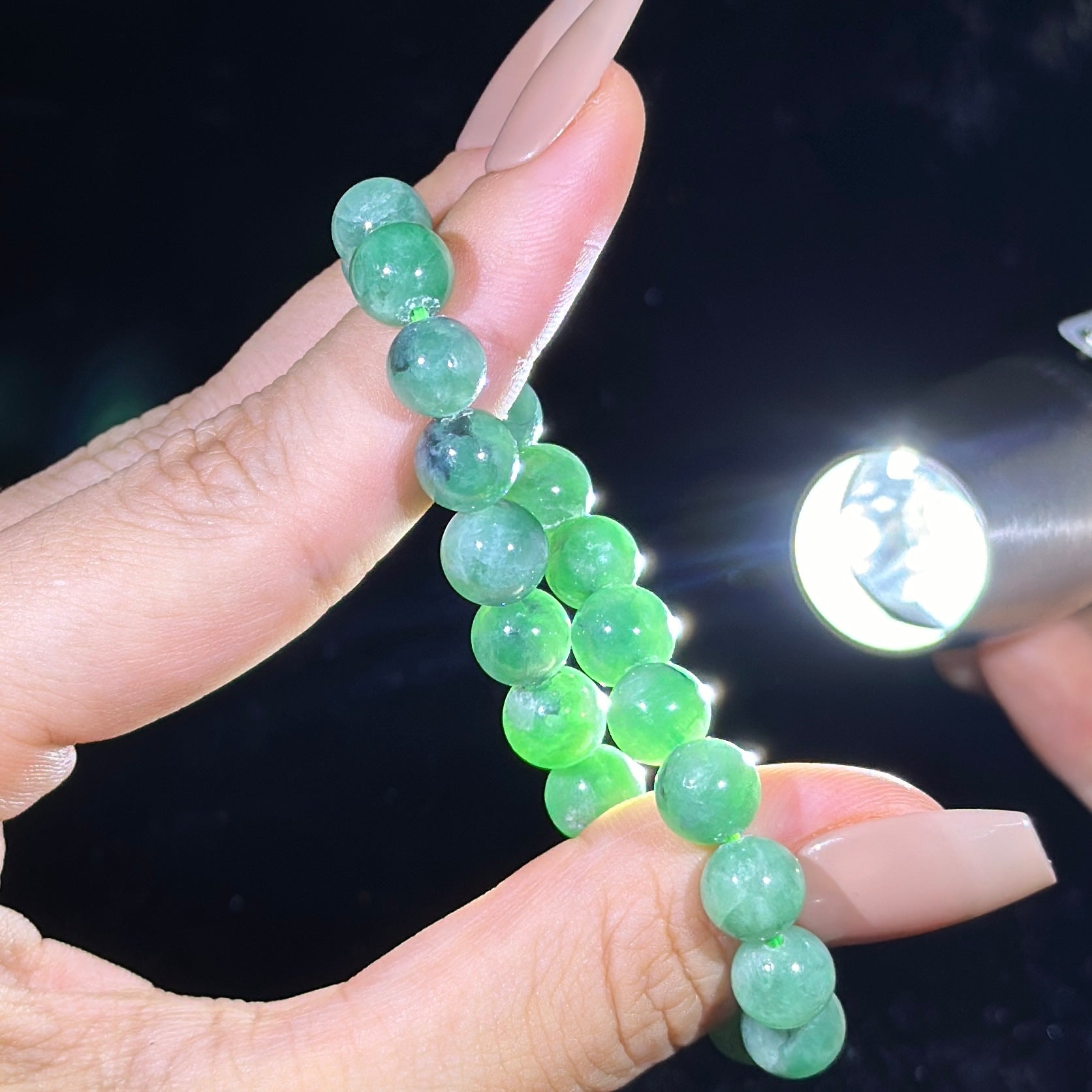 Type A Green Jade Bracelet