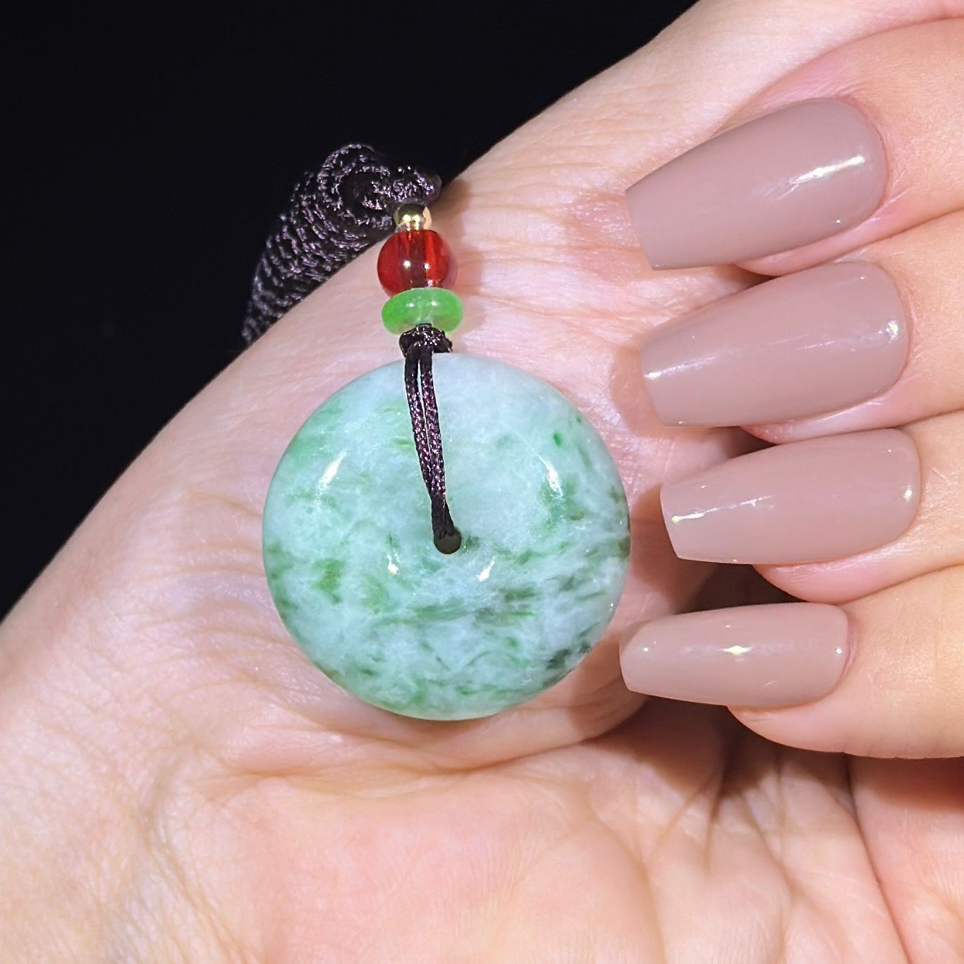 Type A Green Jade Ping An Kou