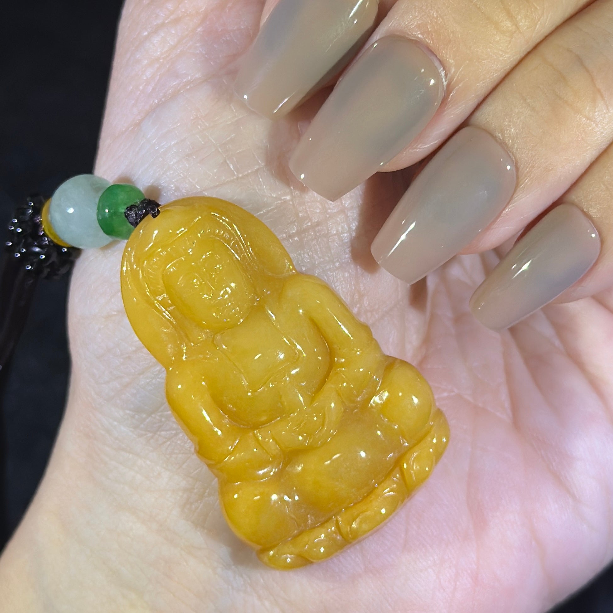 Type A Yellow Jade Guan Yin