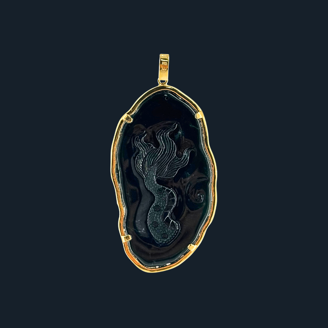 Type A Blueish Green Jade Dragon